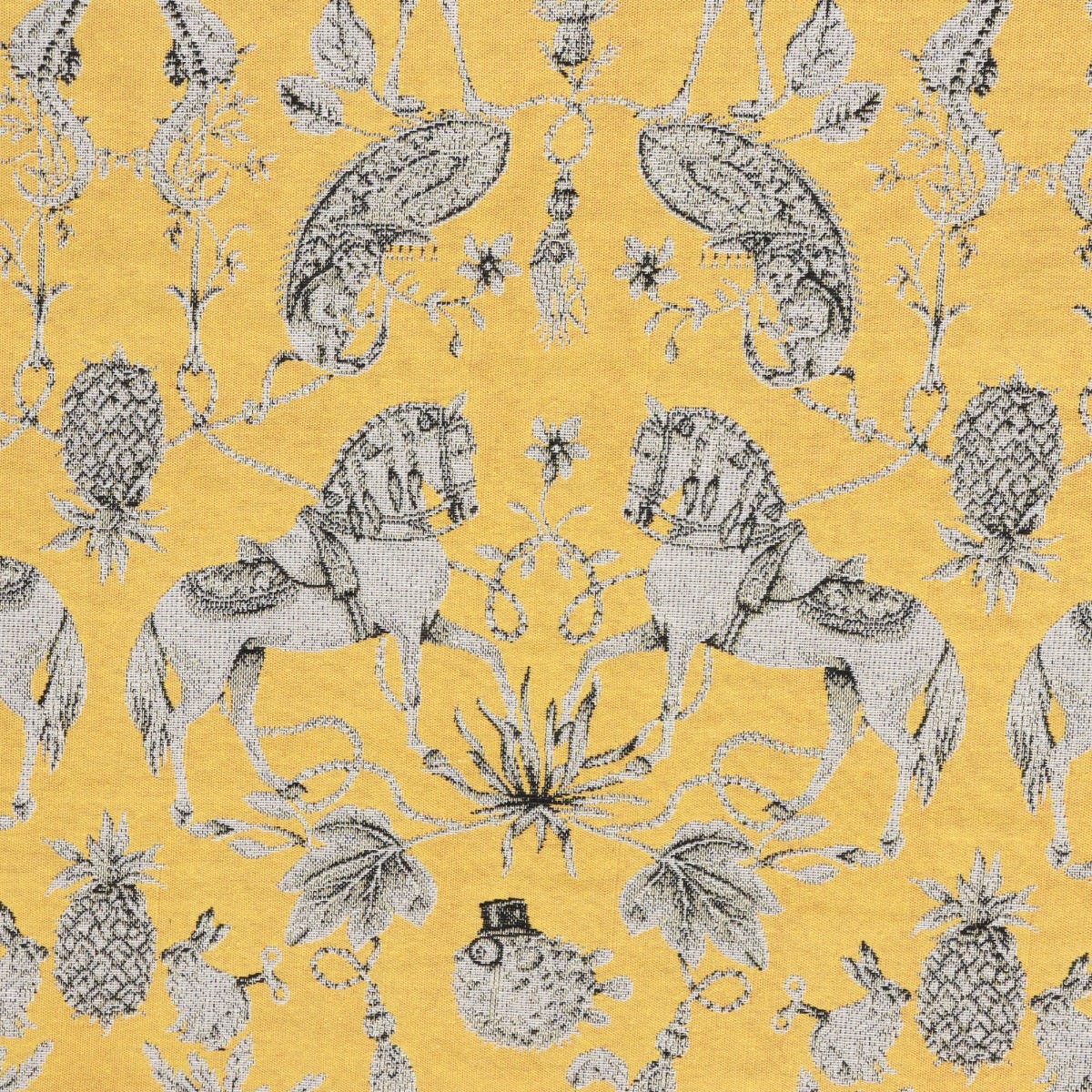 Curious Creatures Tapestry Yellow Fabric - Image 6
