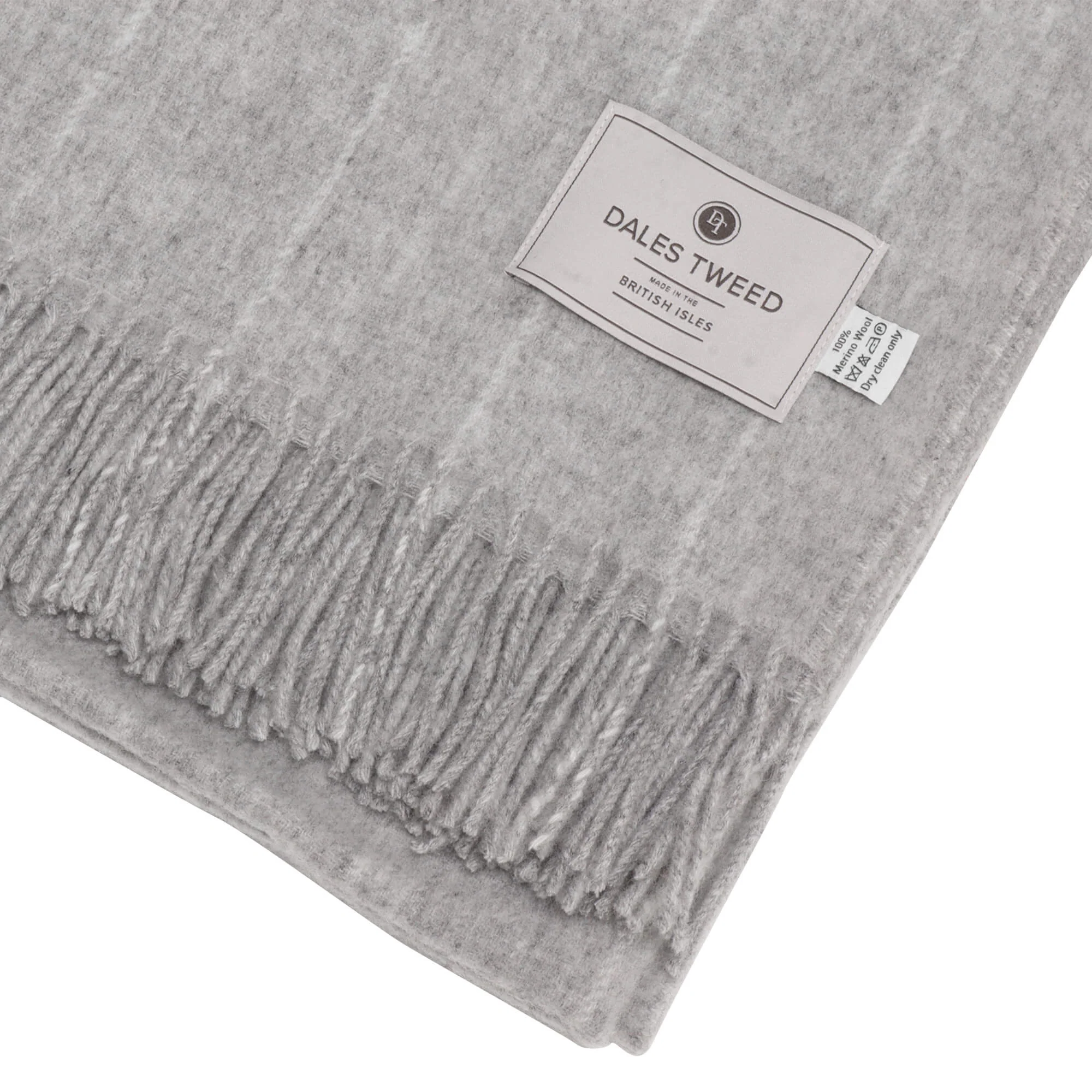 Dales by Abraham Moon Pinstripe Grey Throw - Image 3