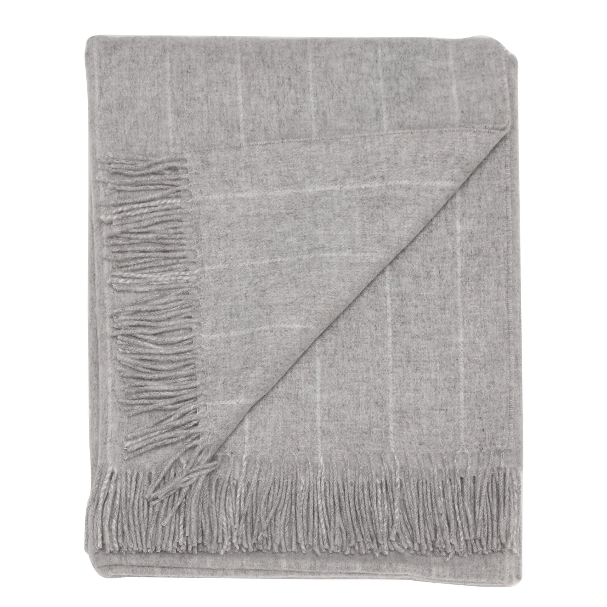 Dales by Abraham Moon Pinstripe Grey Throw - Image 5