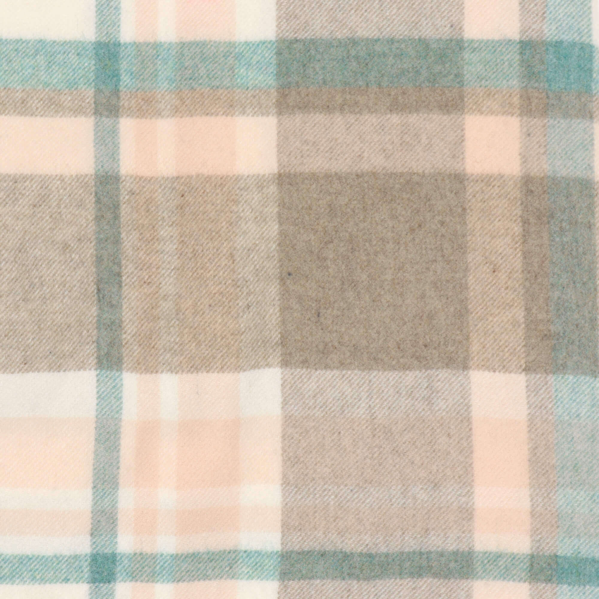Dales By Moon Portree Merino Wool Throw Natural/Rose - Image 2