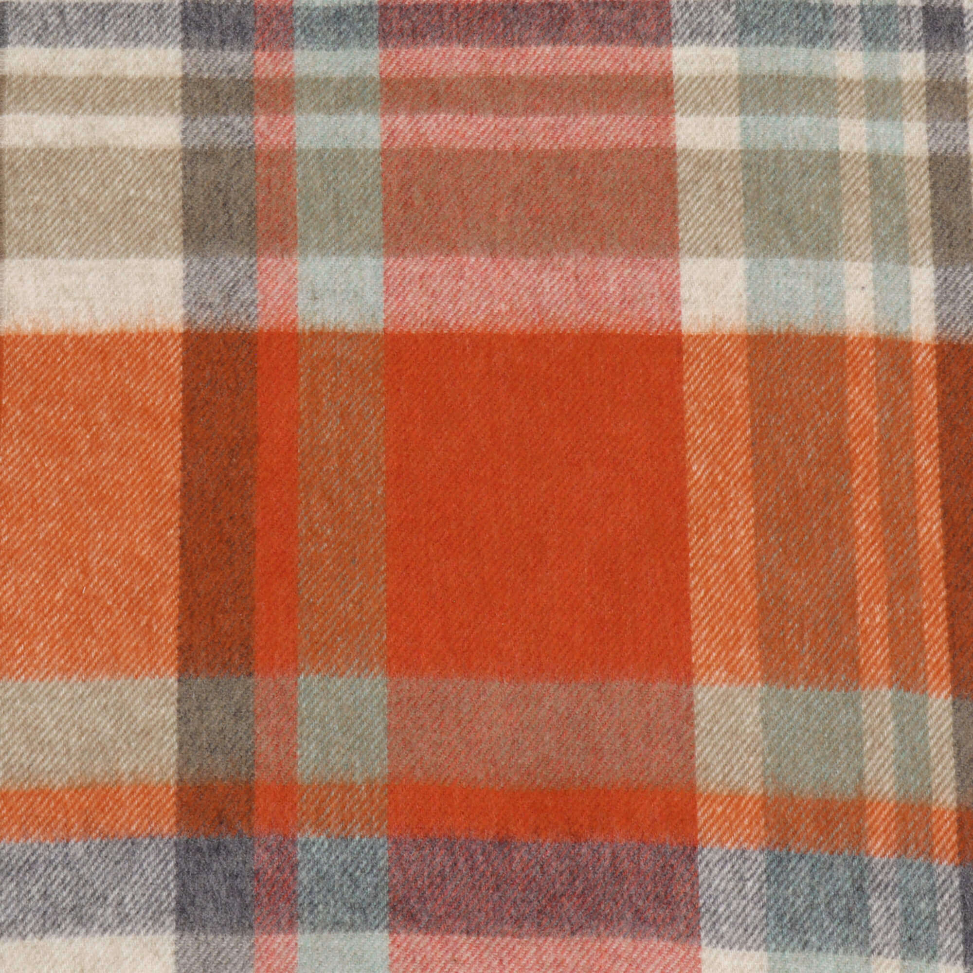 Dales By Moon Portree Merino Wool Throw Orange - Image 3