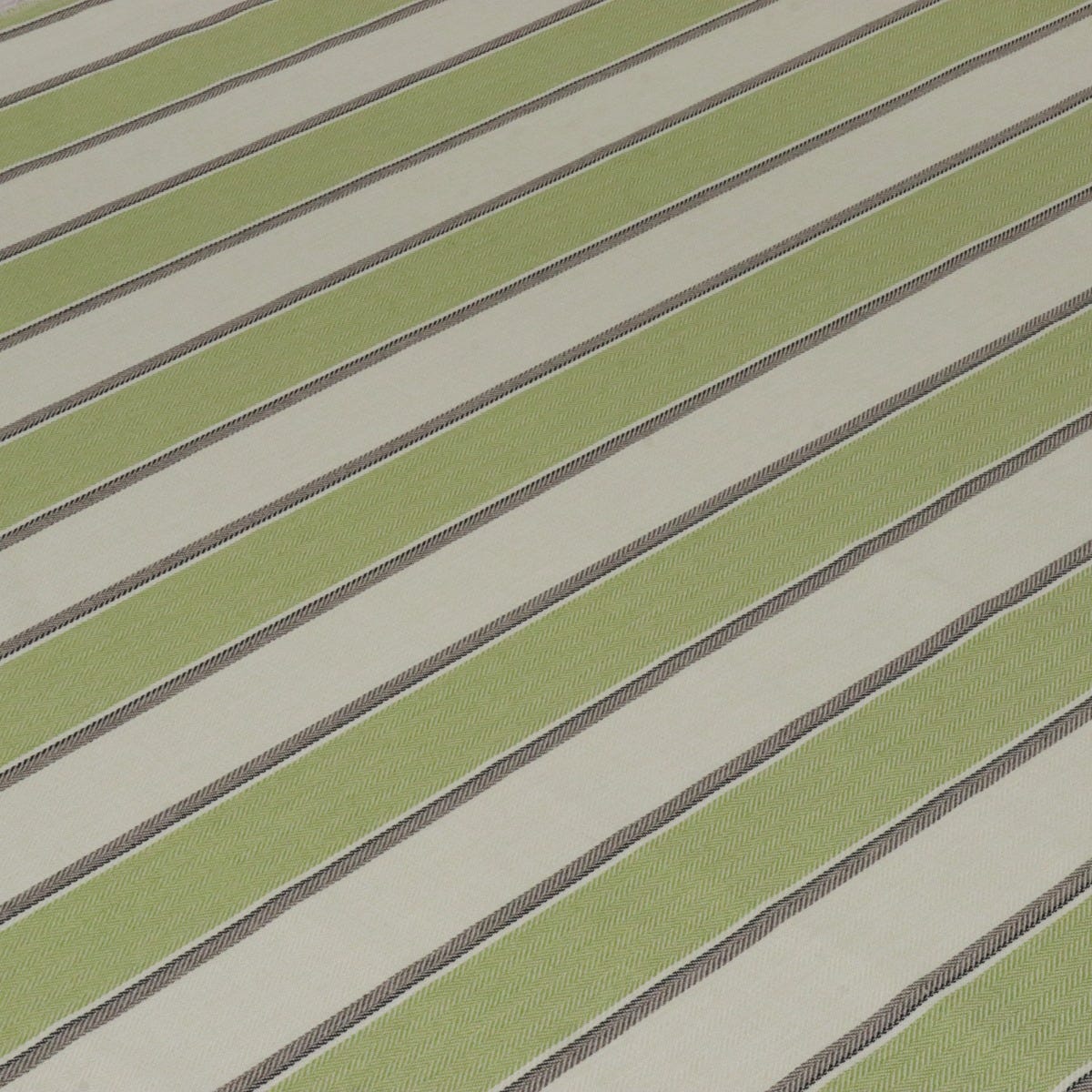 Danbury Herringbone Green Stripe FR Fabric - Image 5