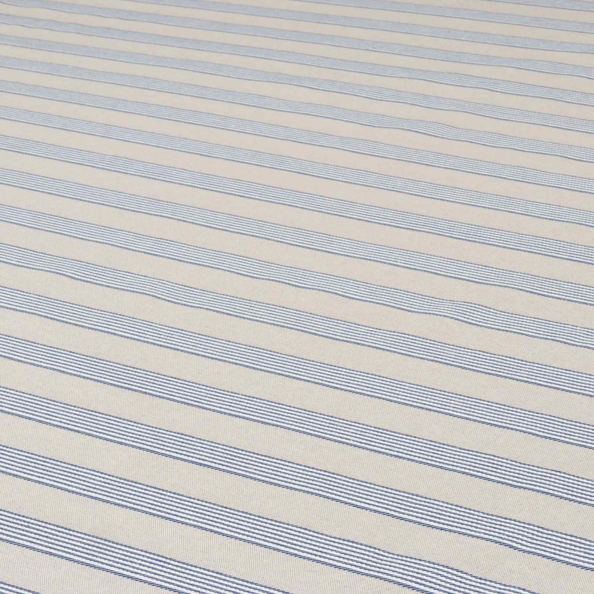 Dartmouth Stripe Blue Double Width Fabric - Image 4