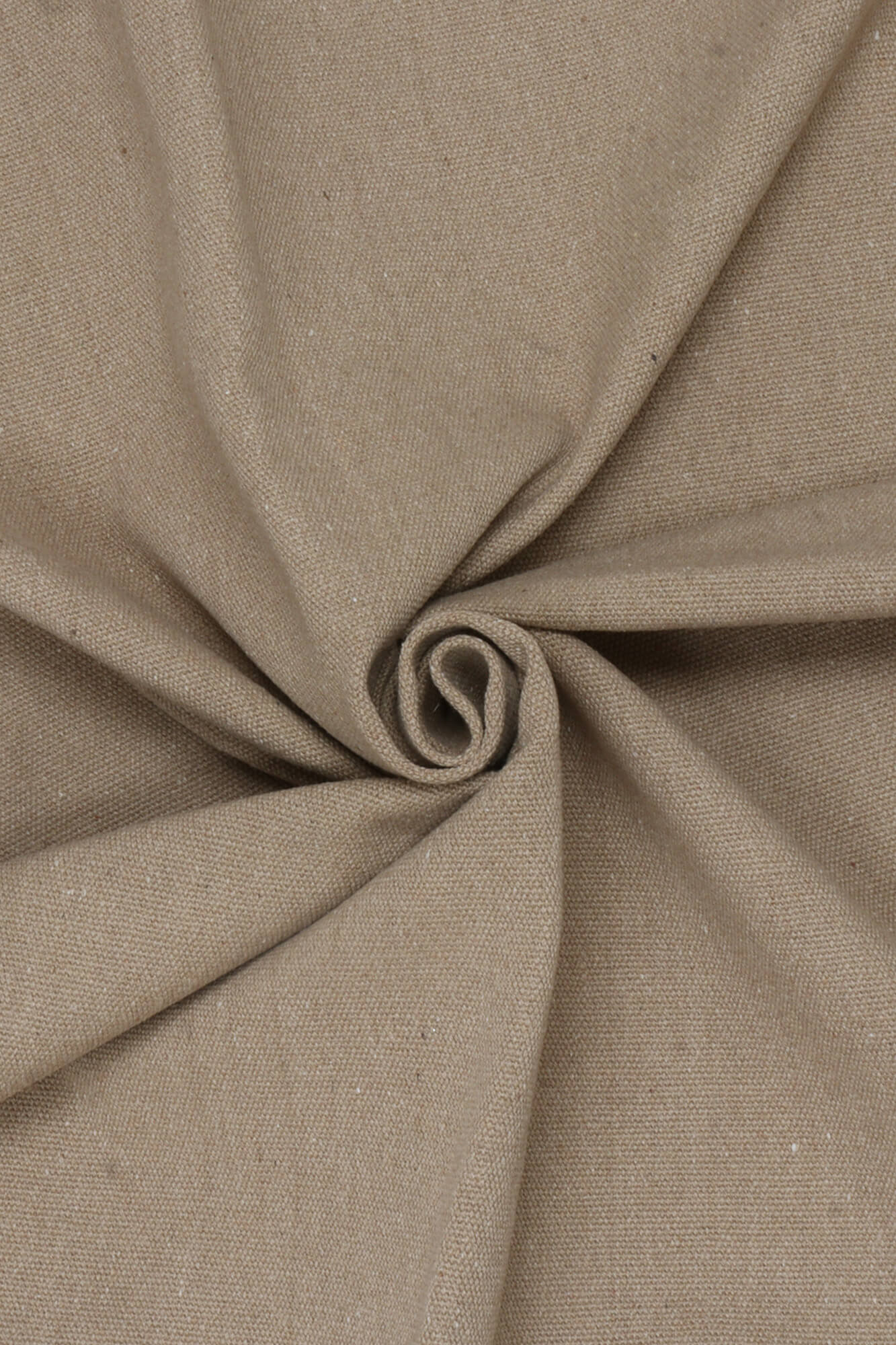 Denver Plain 100% Mixed Fibres Tan Fabric