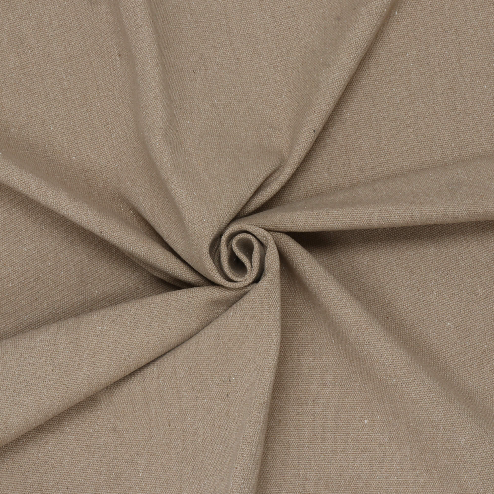 Denver Plain 100% Mixed Fibres Tan Fabric - Image 5