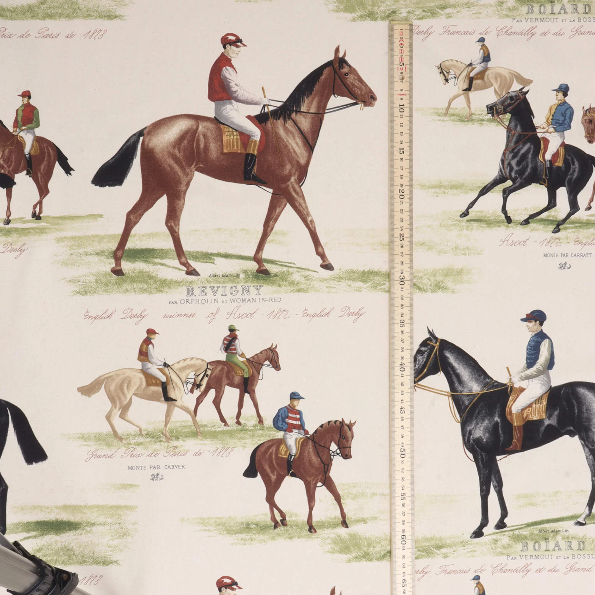 Derby Ascot Double Width Natural Fabric - Image 5