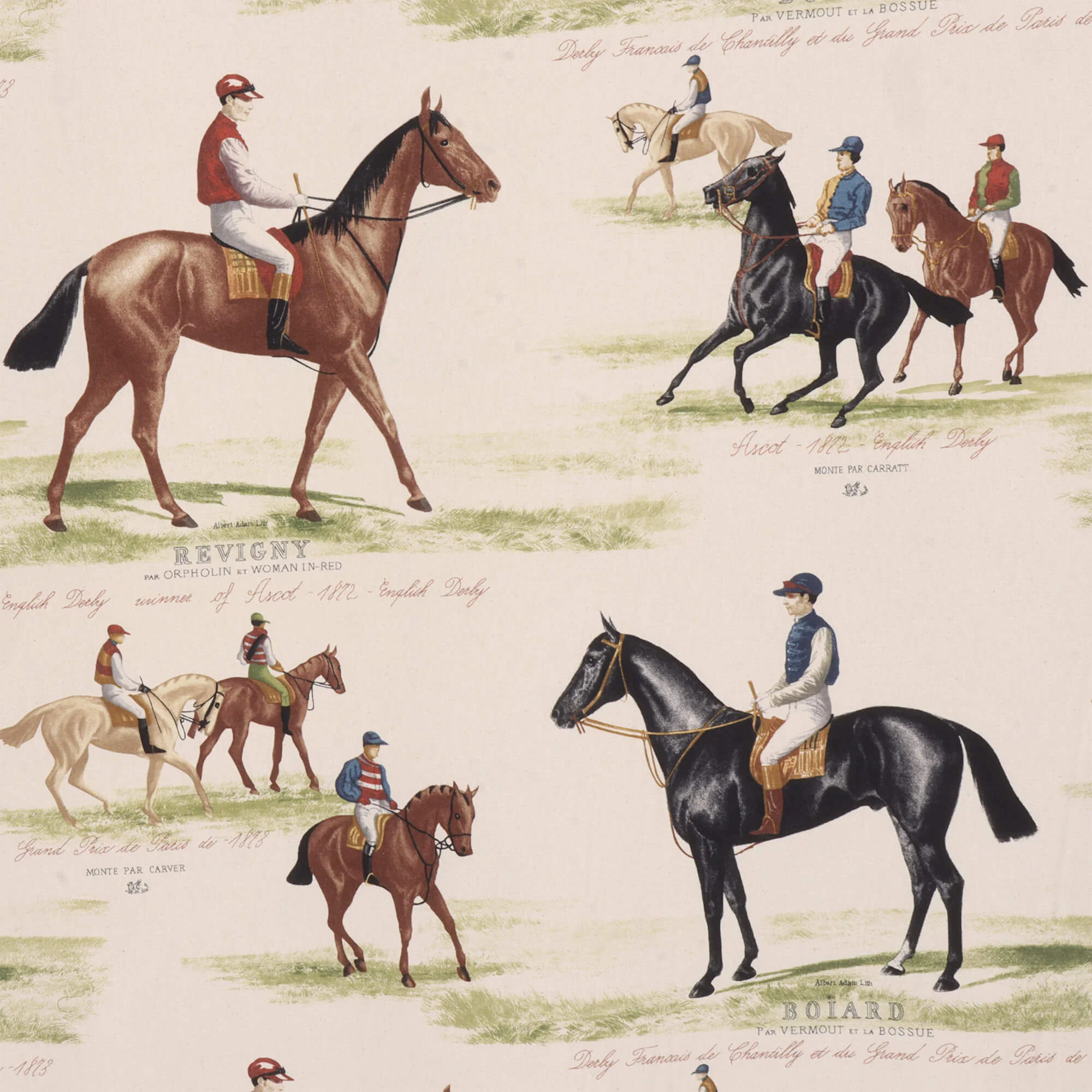 Derby Ascot Double Width Natural Fabric - Image 6