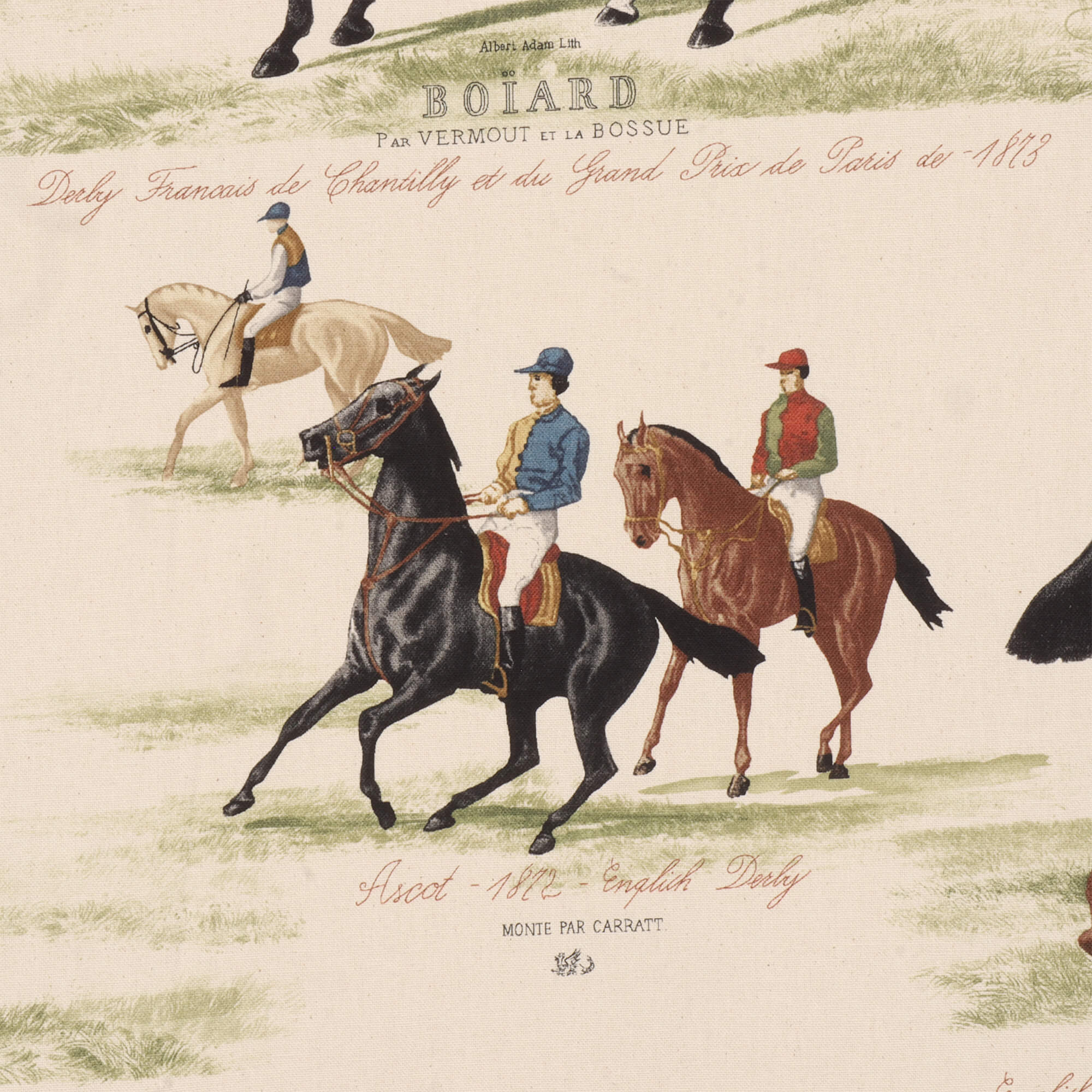 Derby Ascot Double Width Natural Fabric - Image 7
