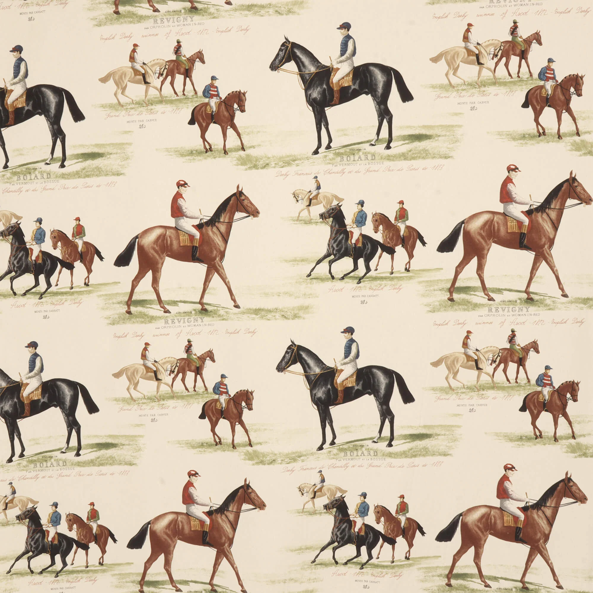 Derby Ascot Double Width Natural Fabric - Image 8