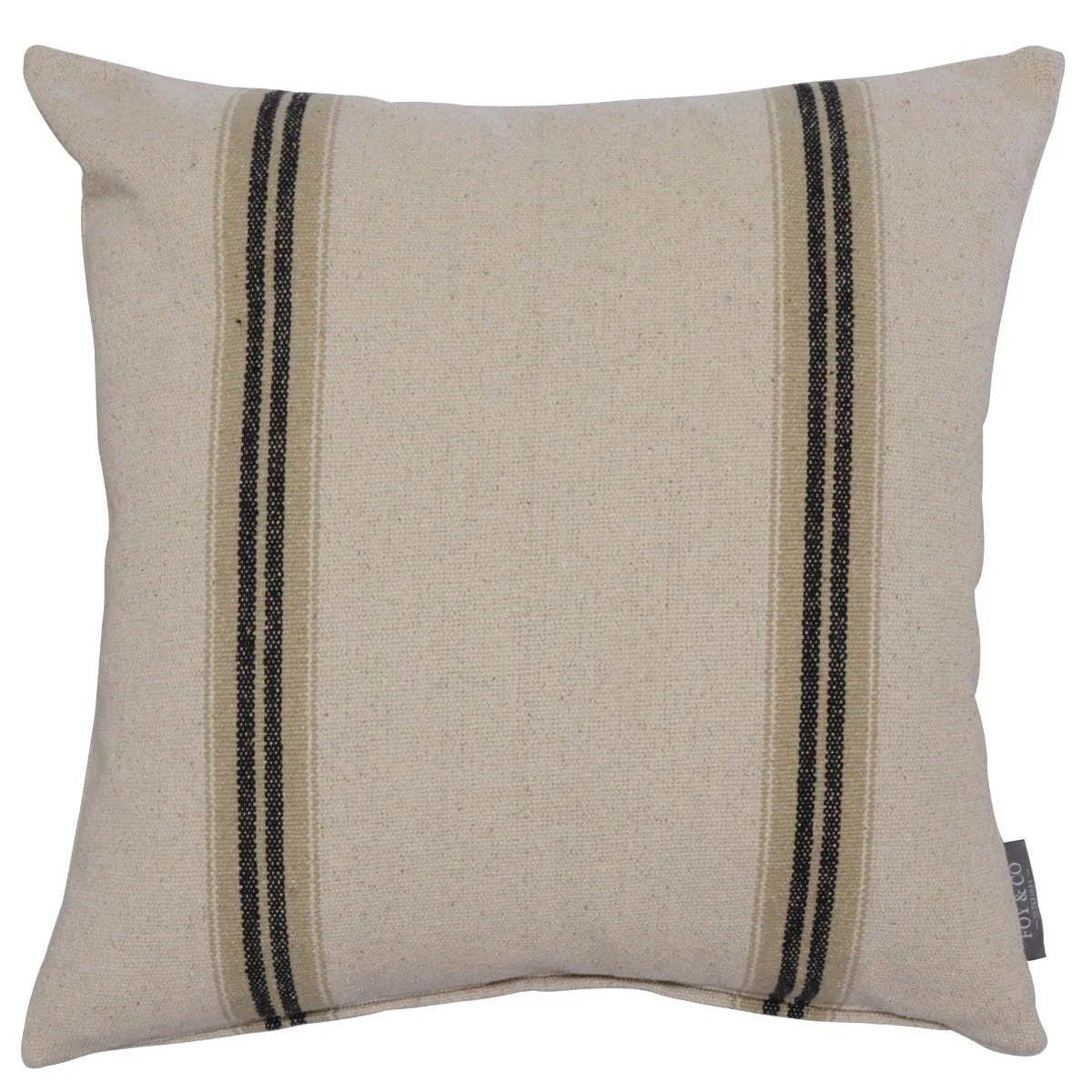 Donan Stripe Ebony Cushion - Image 3
