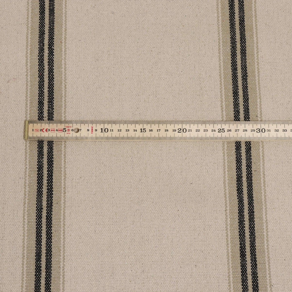 Donan Stripe Ebony Fabric - Image 5