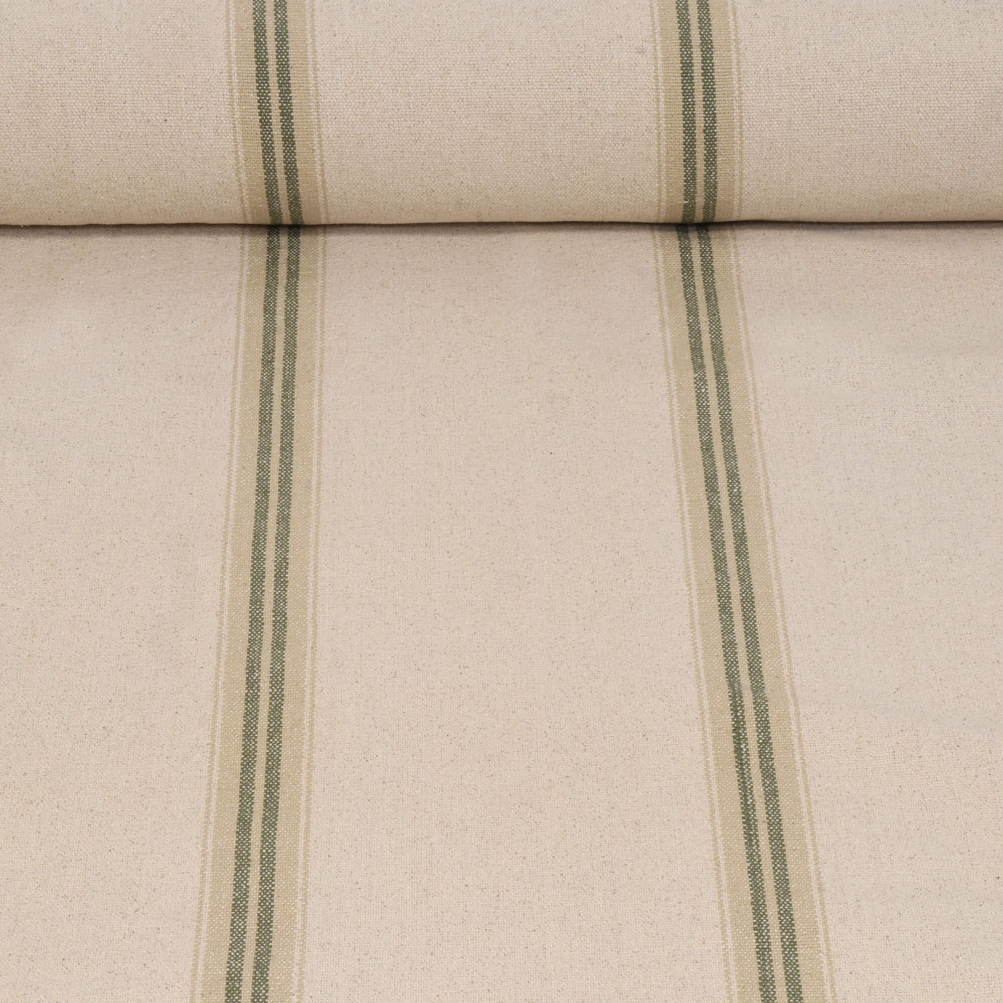 Donan Stripe Green Fabric - Image 2