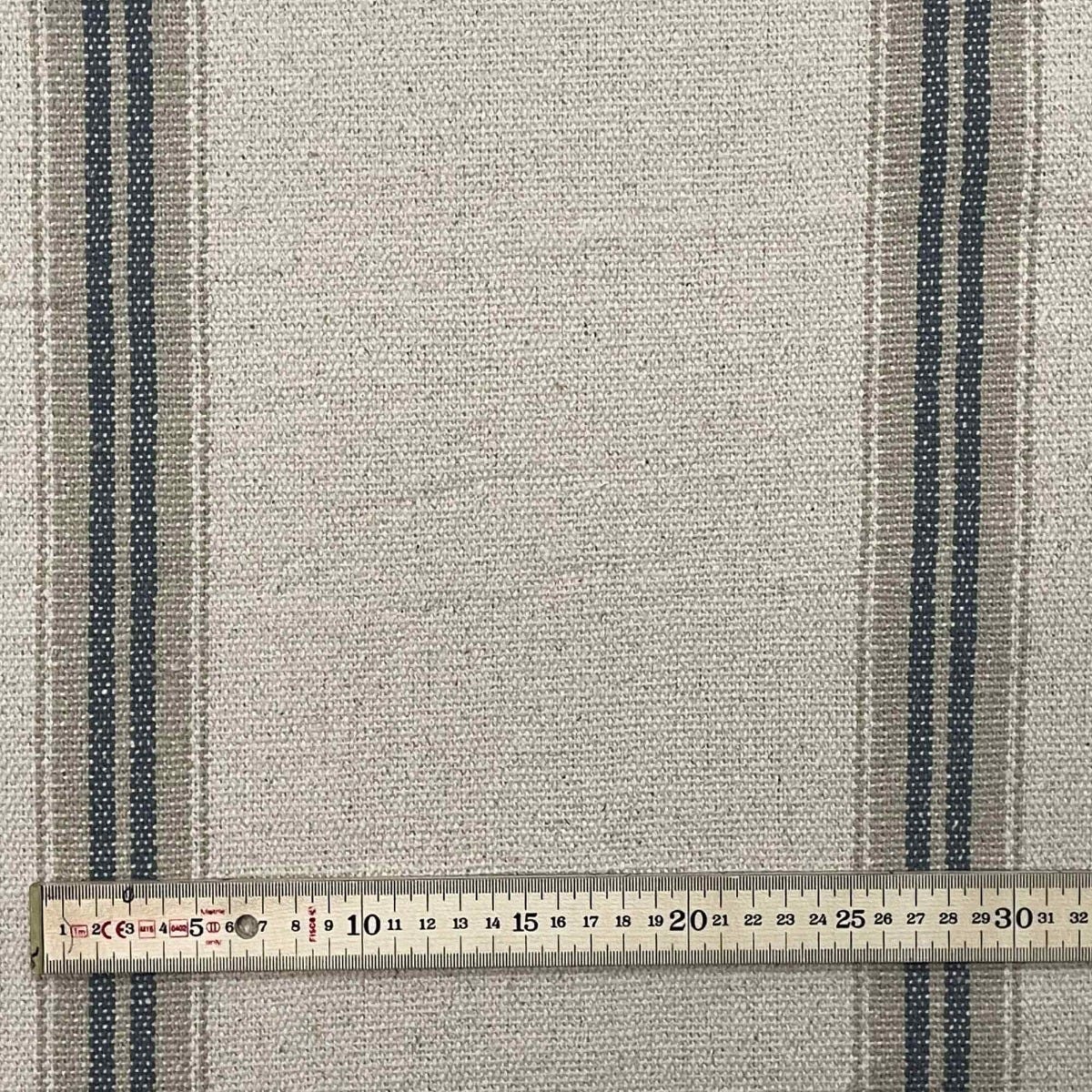 Donan Stripe Grey Fabric - Image 5