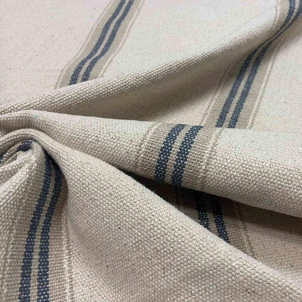 Donan Stripe Grey Fabric - Image 6