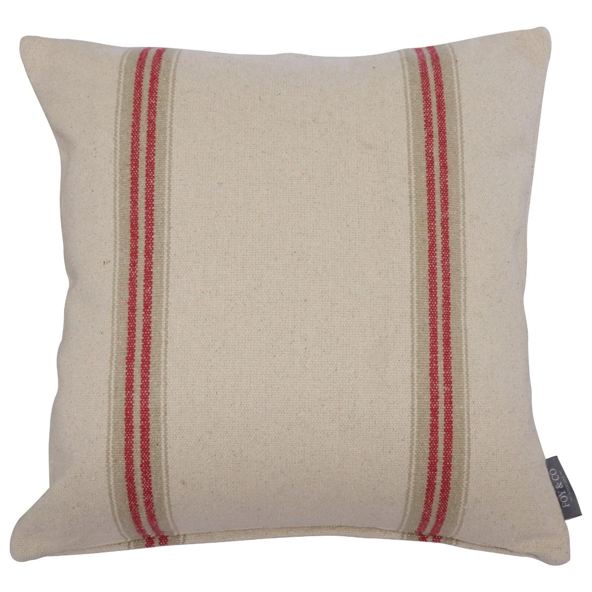Donan Stripe Red Cushion - Image 3