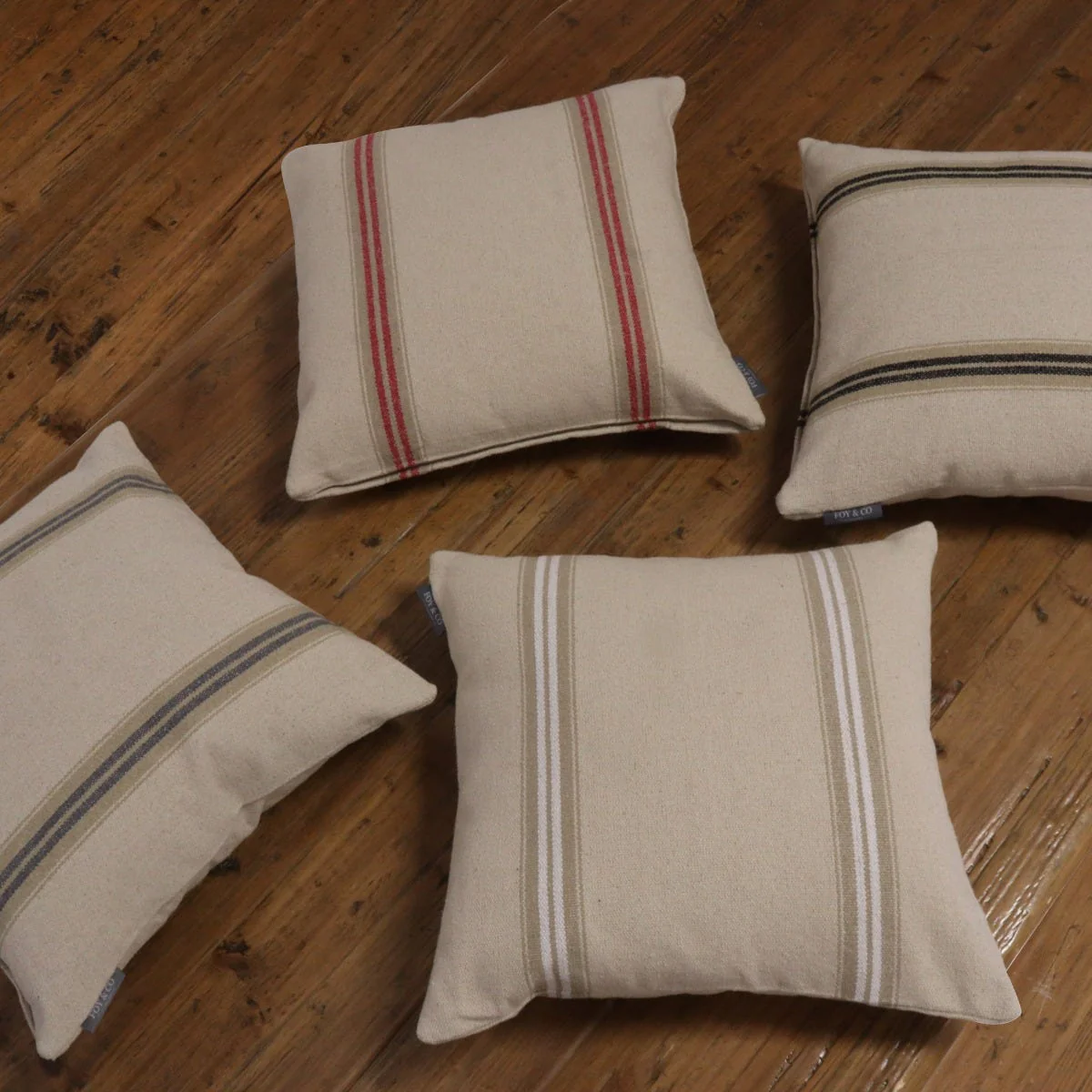 Donan Stripe Red Cushion - Image 8