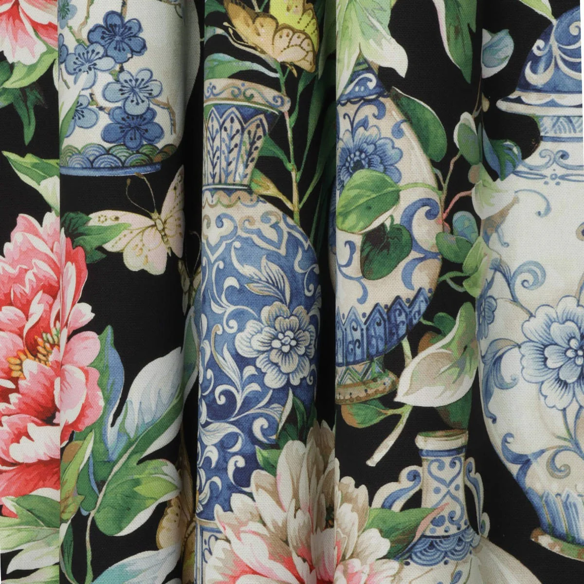 Clearance Dorchester Floral Black Fabric - Image 7