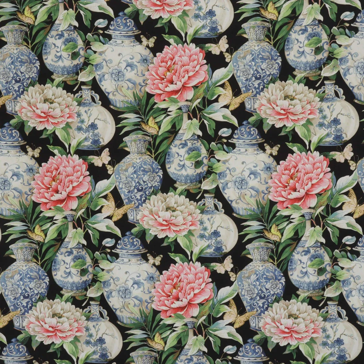 Clearance Dorchester Floral Black Fabric - Image 8