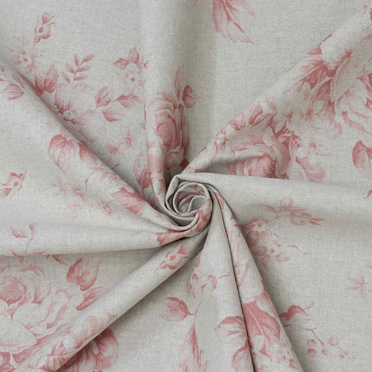 Dorothy Rose Coral Red Double Width Fabric - Image 3