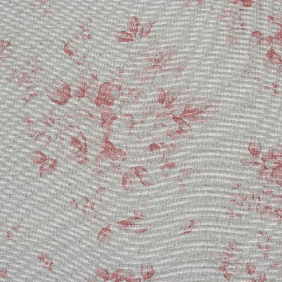 Dorothy Rose Coral Red Double Width Fabric - Image 6