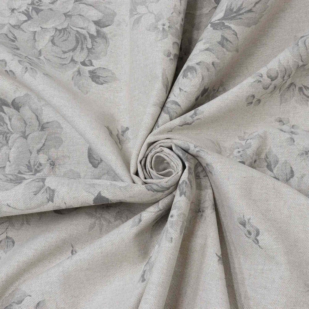 Dorothy Rose Dove Grey Double Width Fabric - Image 3