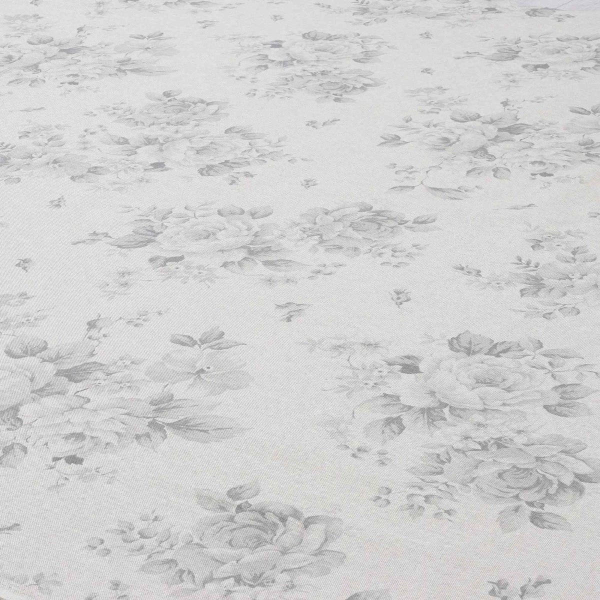 Dorothy Rose Dove Grey Double Width Fabric - Image 4