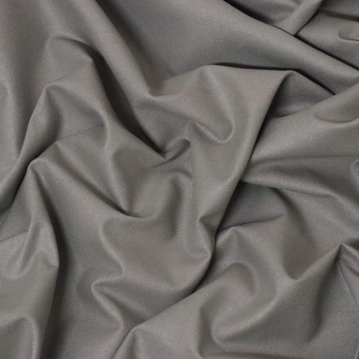 Double Width 100% Cotton Steel Fabric - Image 2