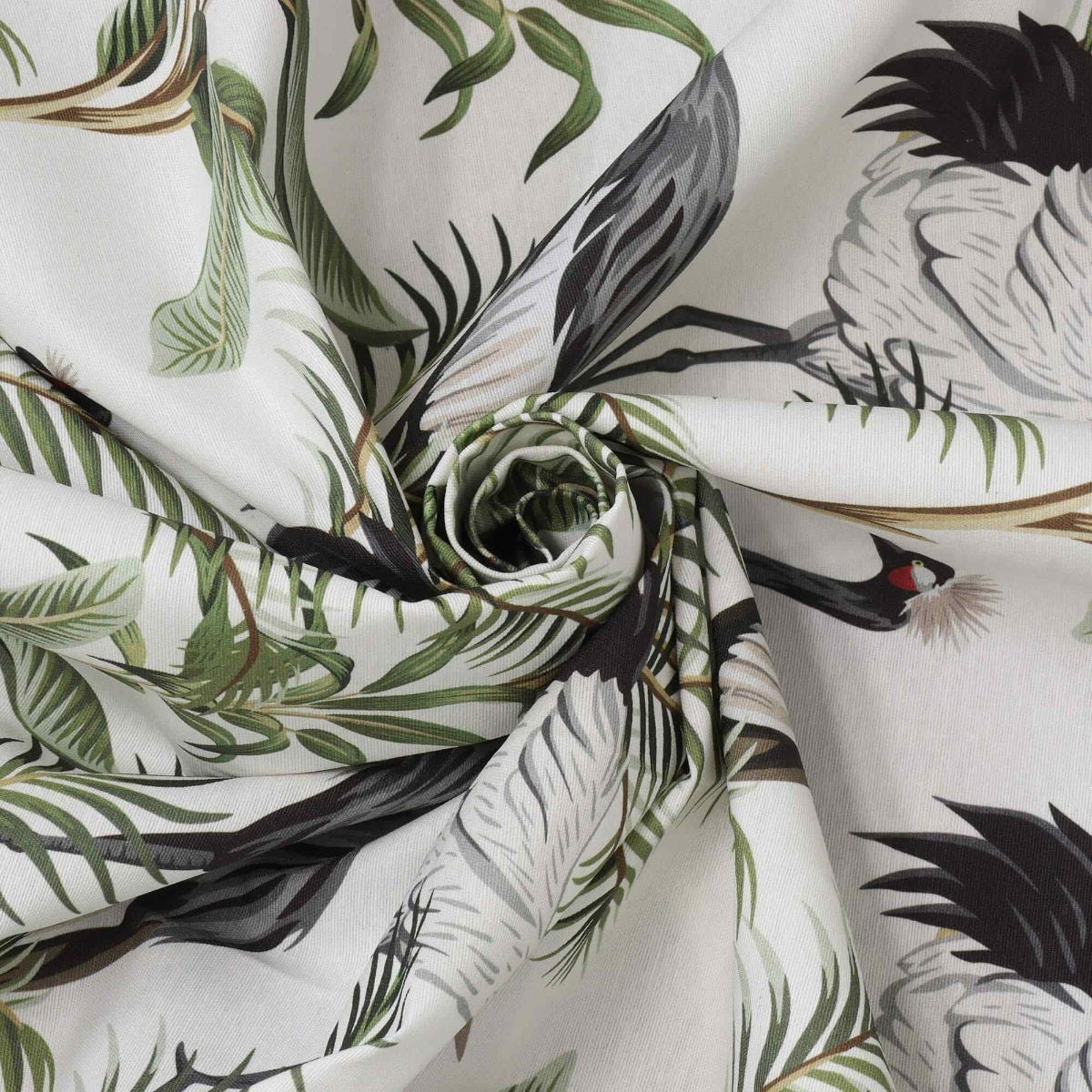 Exotic Storks Outdoor Fabric - Image 3