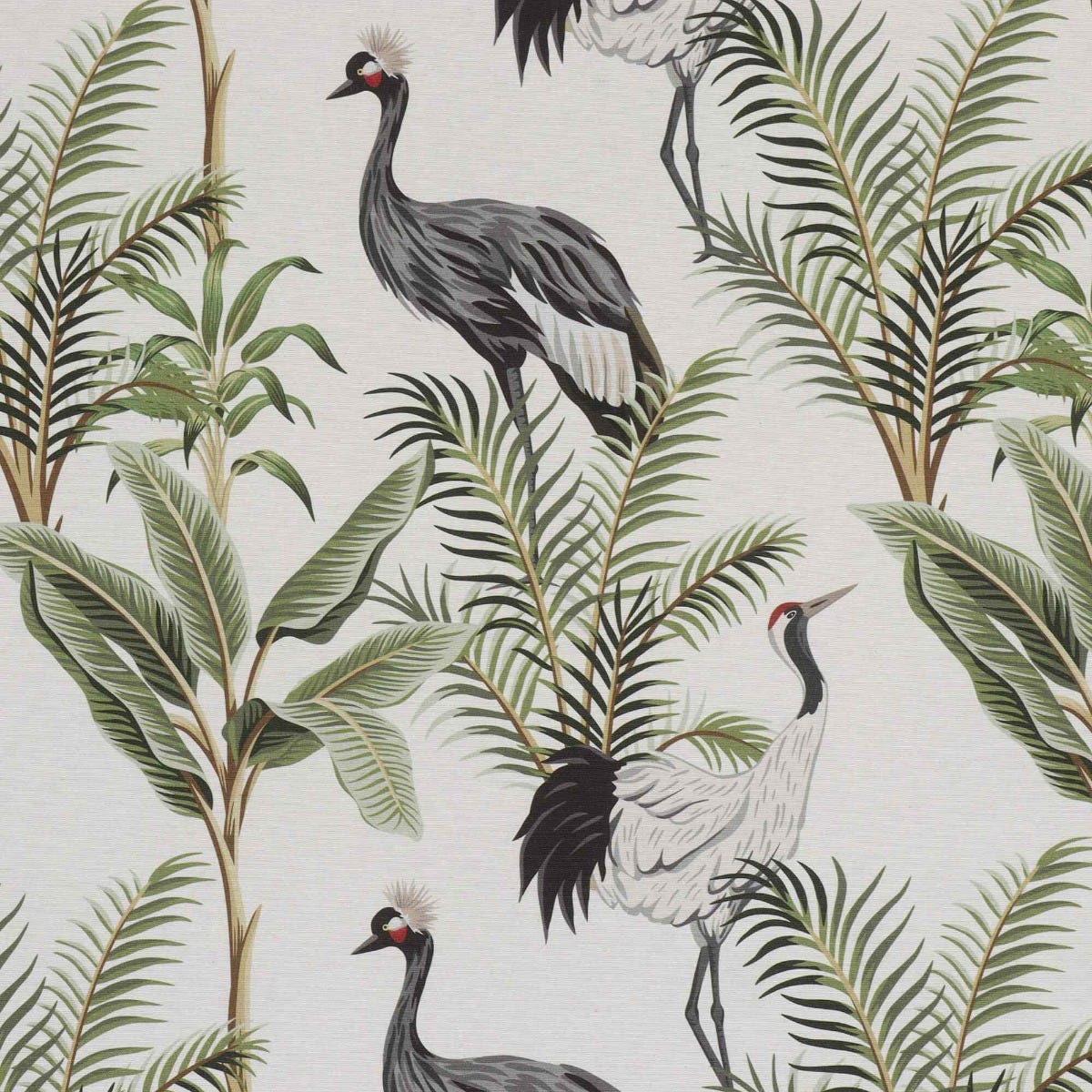 Exotic Storks Outdoor Fabric - Image 6