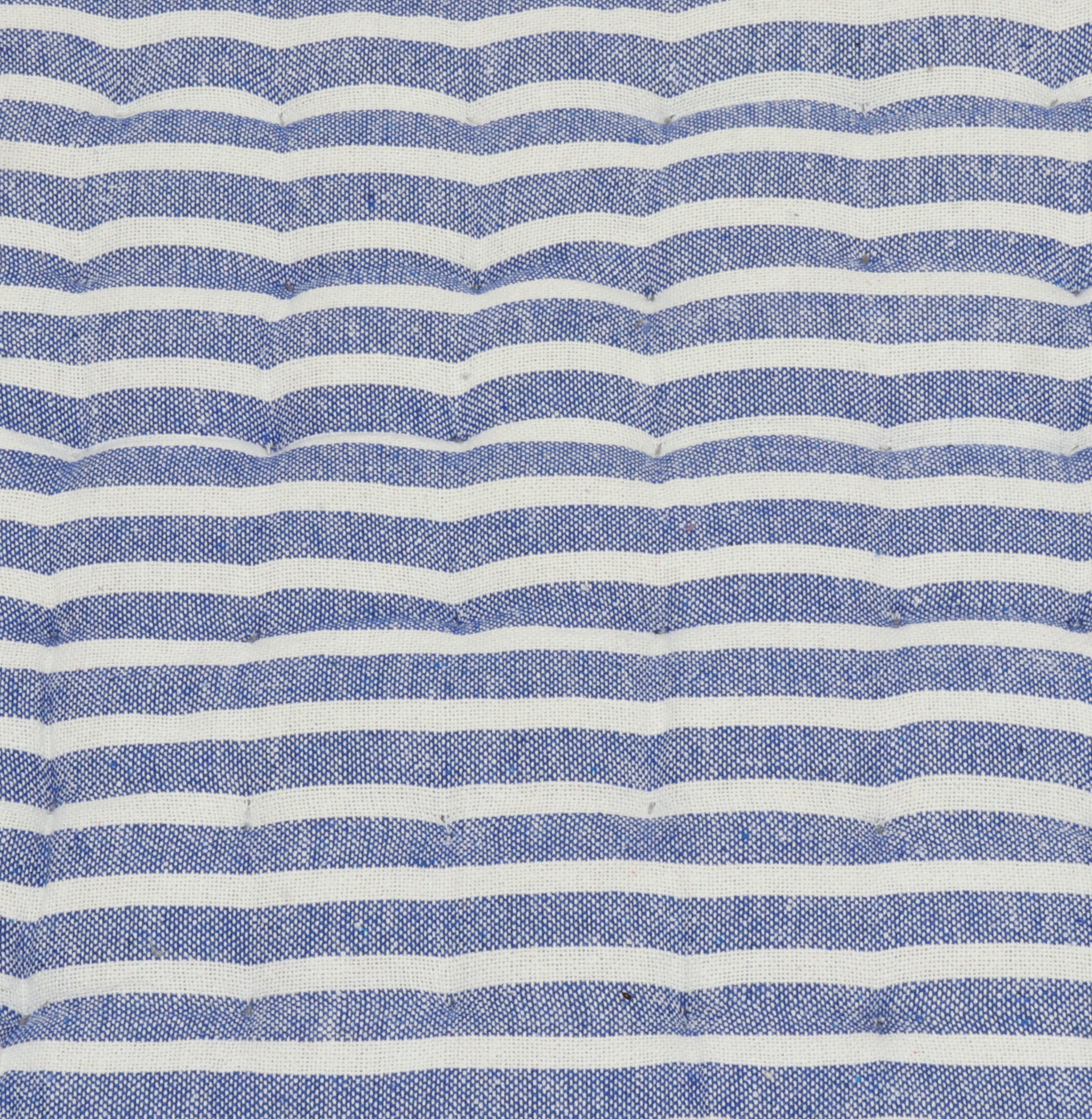 Falmouth Stripe Royal Blue Cotton Seat Pad - Image 3