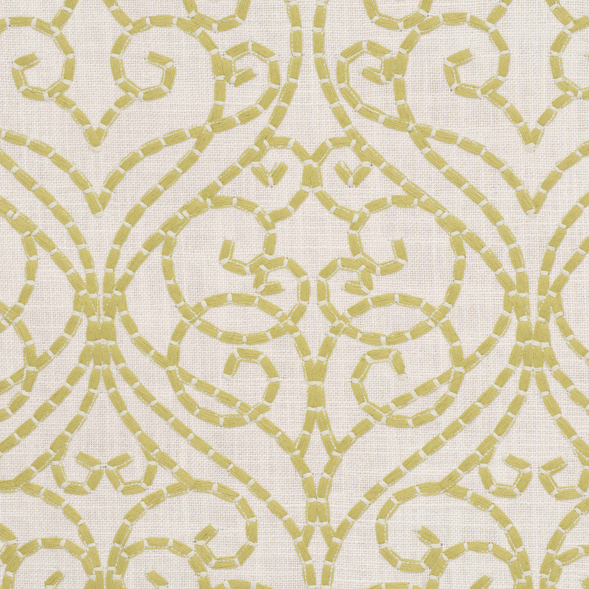 Fandango Lime Fabric - Image 3