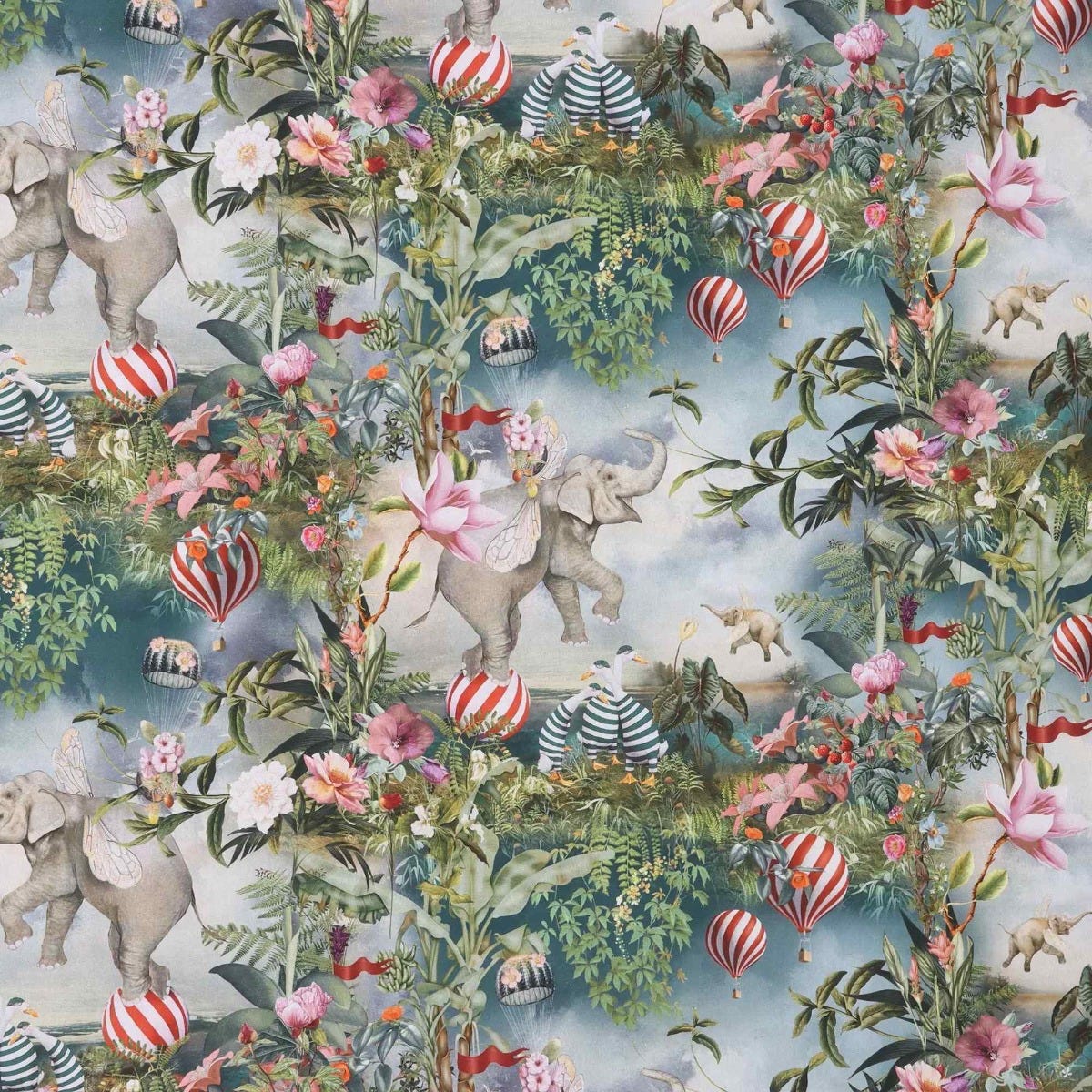 Fantasy Jumbo Elephant Cotton Fabric - Image 8