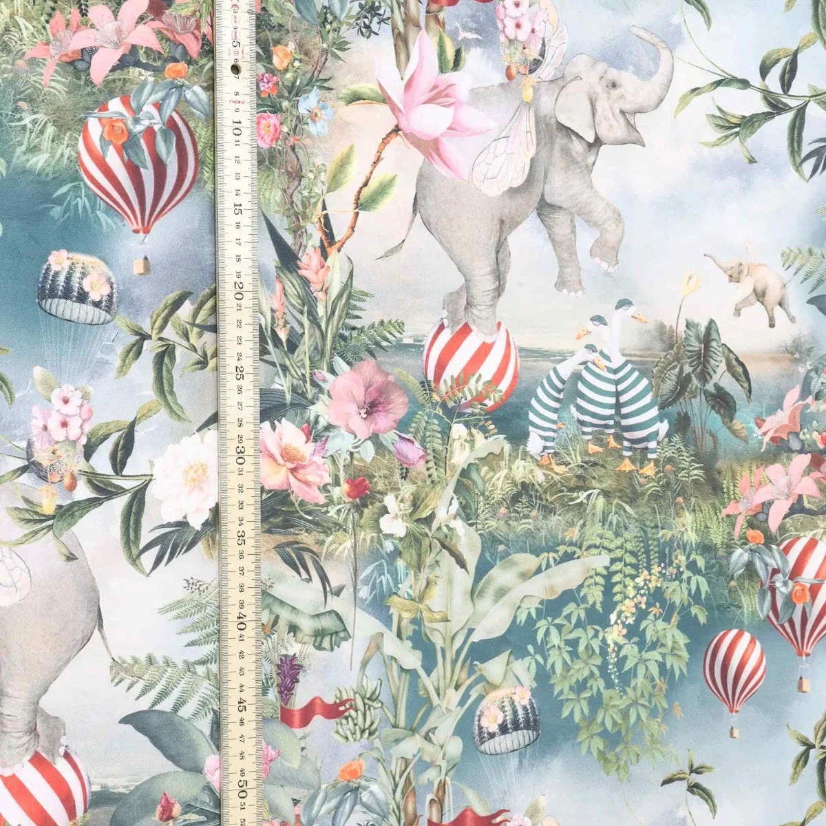 Fantasy Jumbo Elephant Velvet Fabric - Image 5