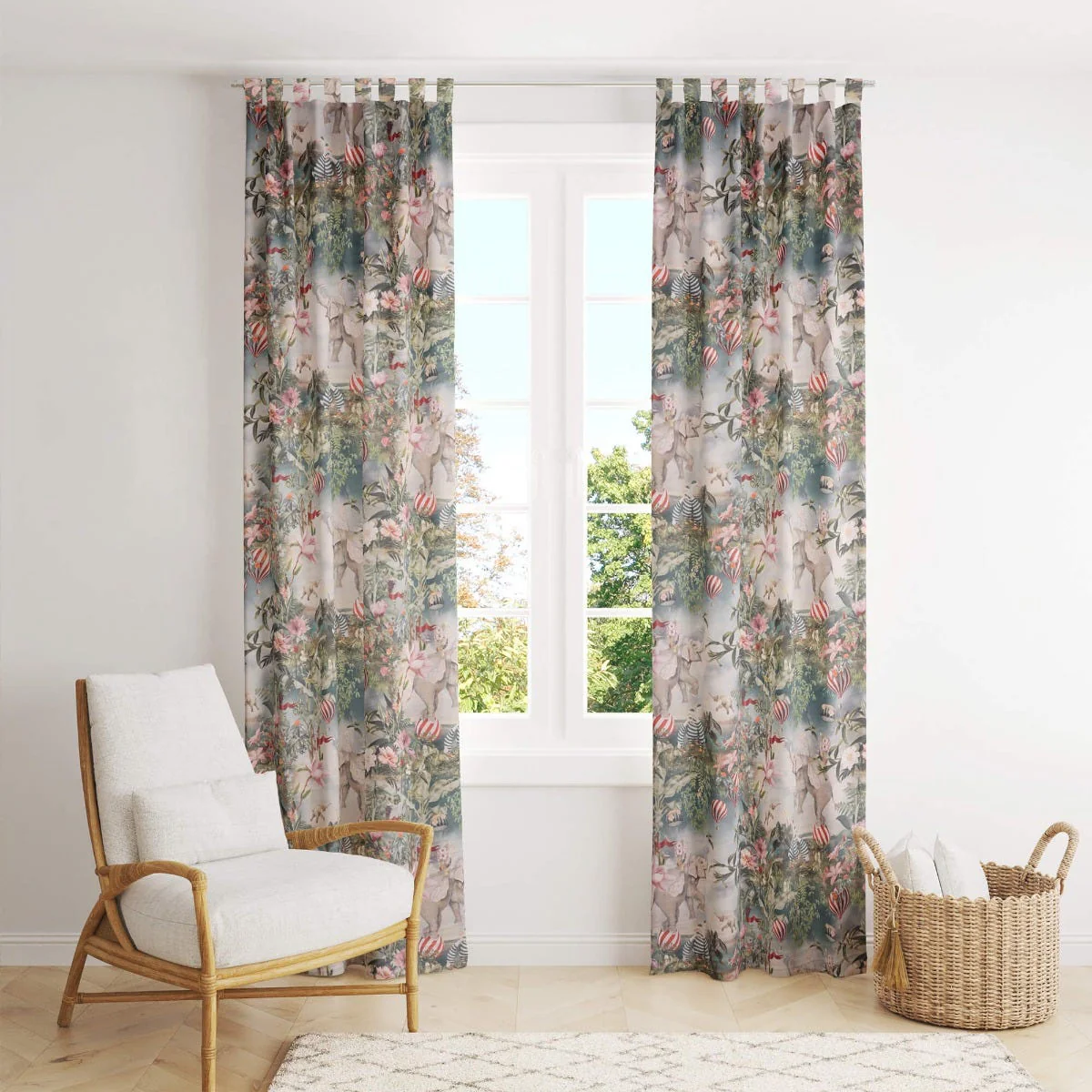 Fantasy Jumbo Elephant Velvet Fabric - Image 8