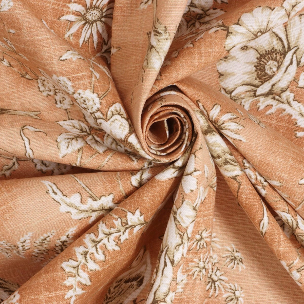 Clearance Finch Floral Toile Sandstone Fabric - Image 3
