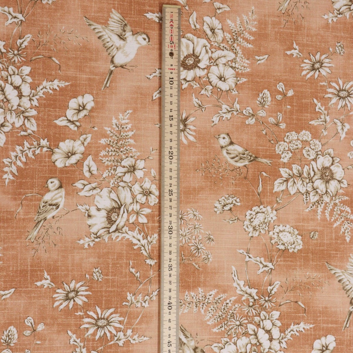 Clearance Finch Floral Toile Sandstone Fabric - Image 4