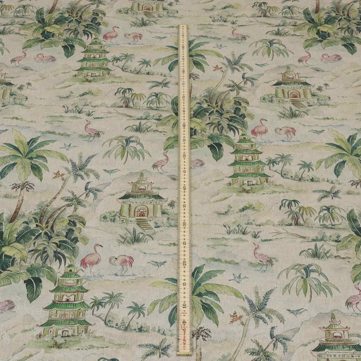 Flamingo & Palms Double Width Fabric - Image 5