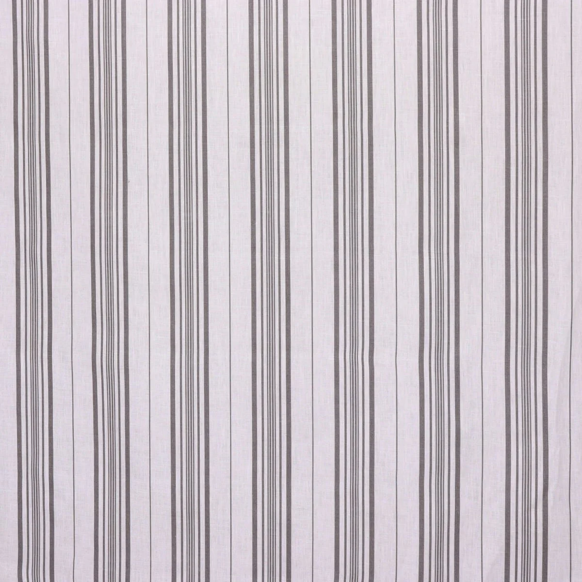 Fleetwood Stripe Linen Taupe Fabric - Image 7