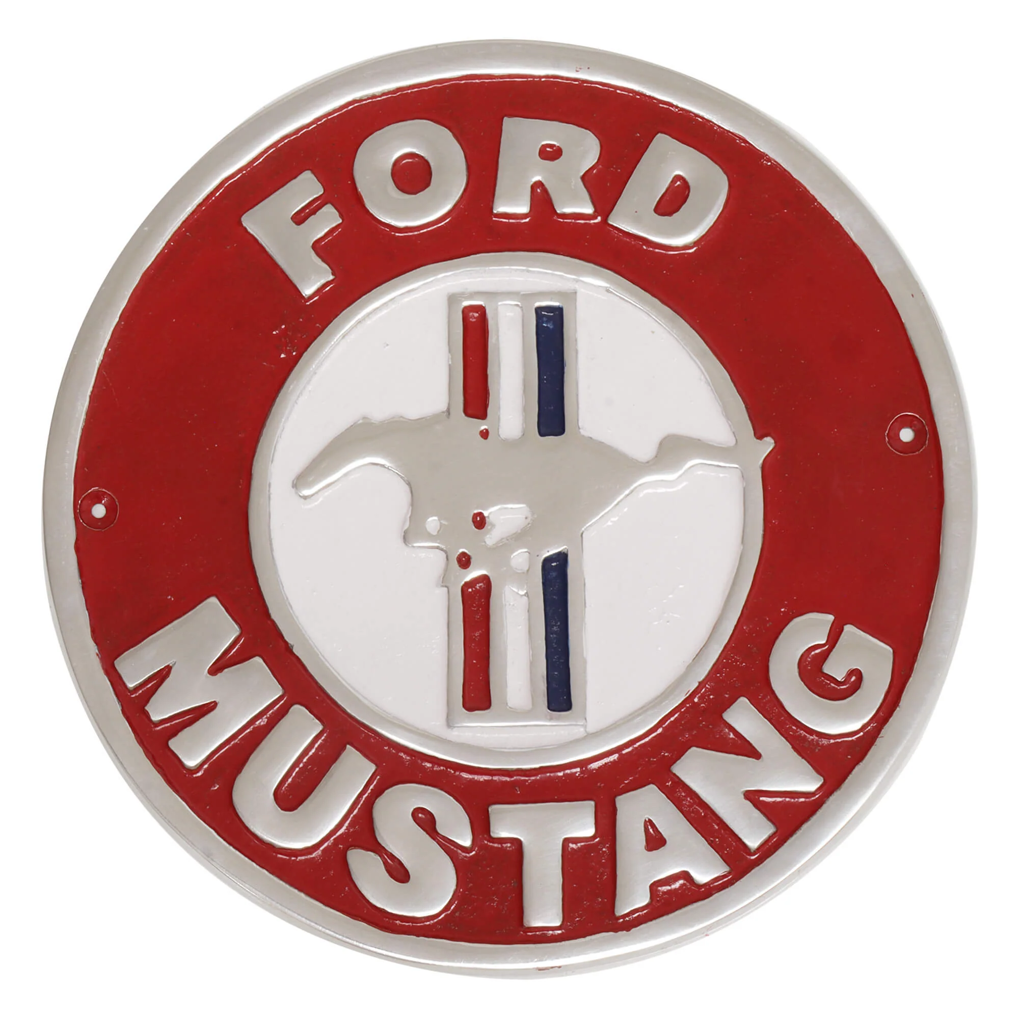 Ford Mustang Round Aluminium Wall Sign