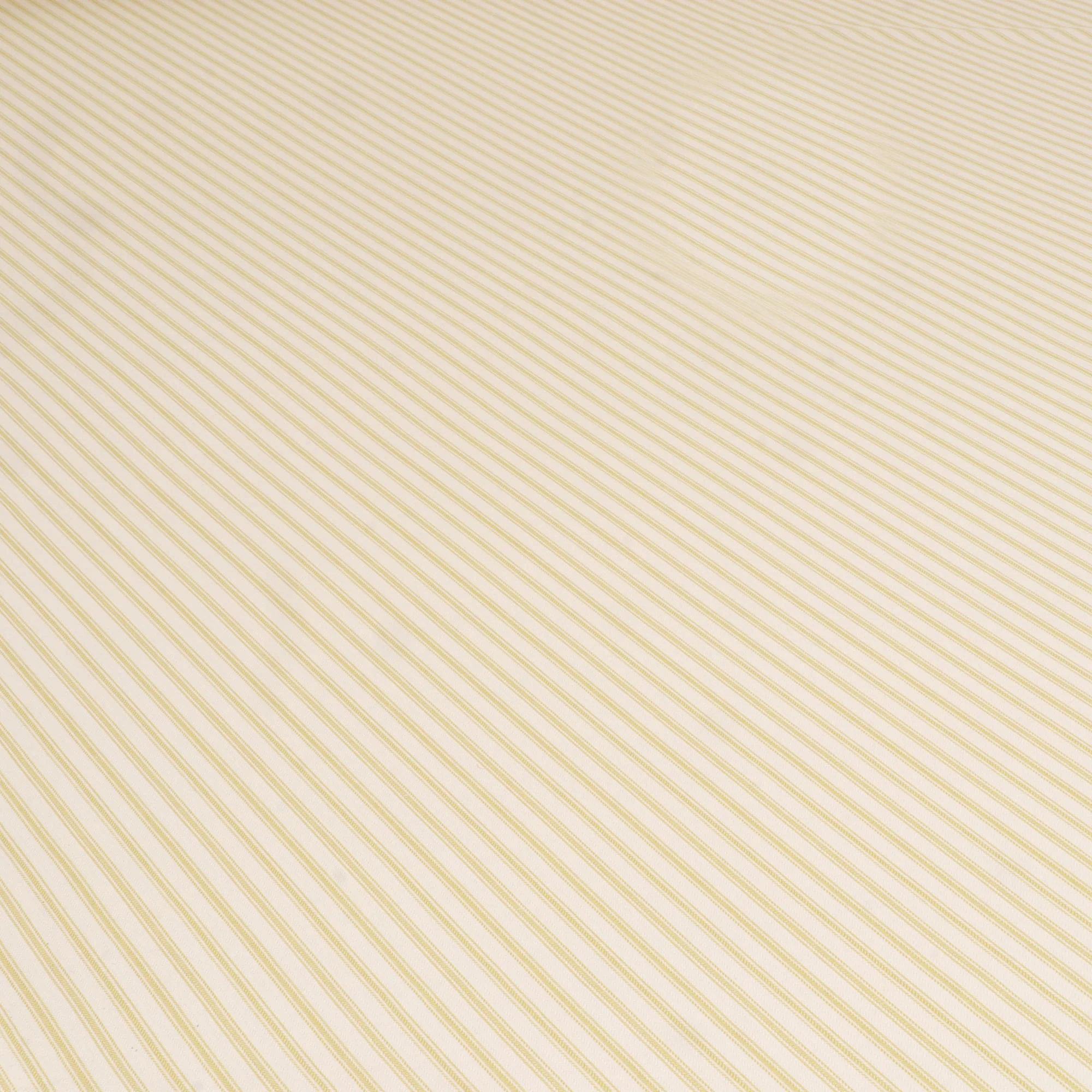 Foy Ticking Stripe Golden Yellow Fabric - Image 4