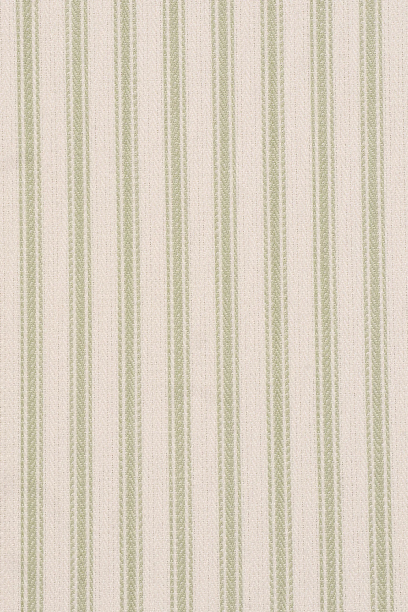Foy Ticking Stripe Spring Green Fabric