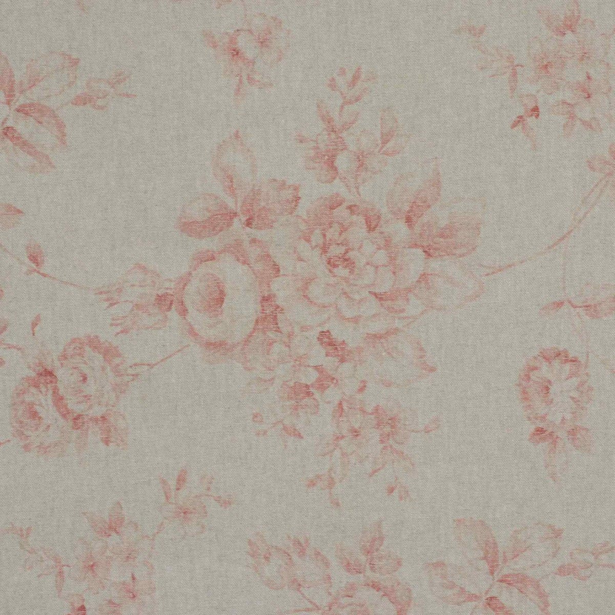 French Faded Red Rose Double Width Fabric - Image 6