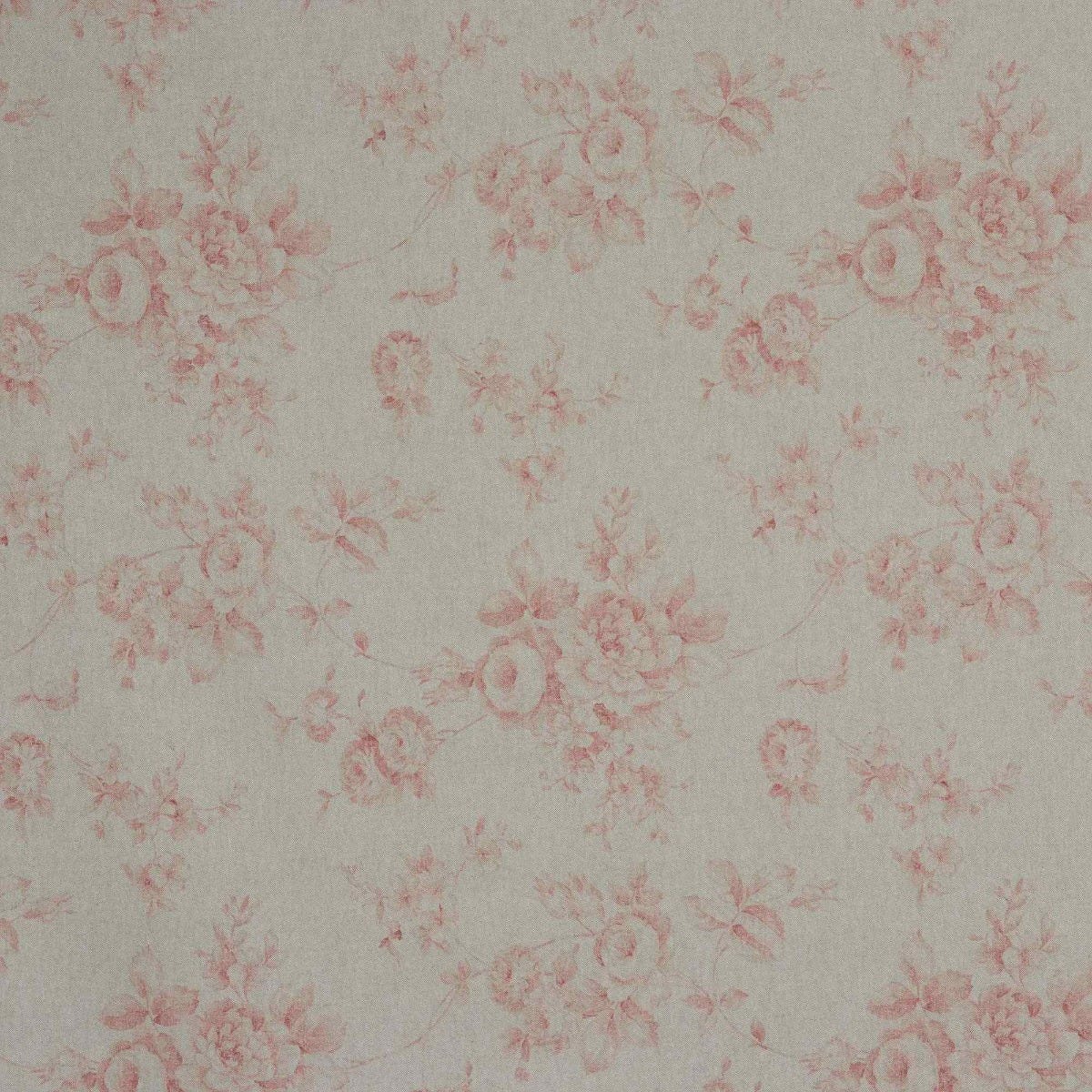 French Faded Red Rose Double Width Fabric - Image 7