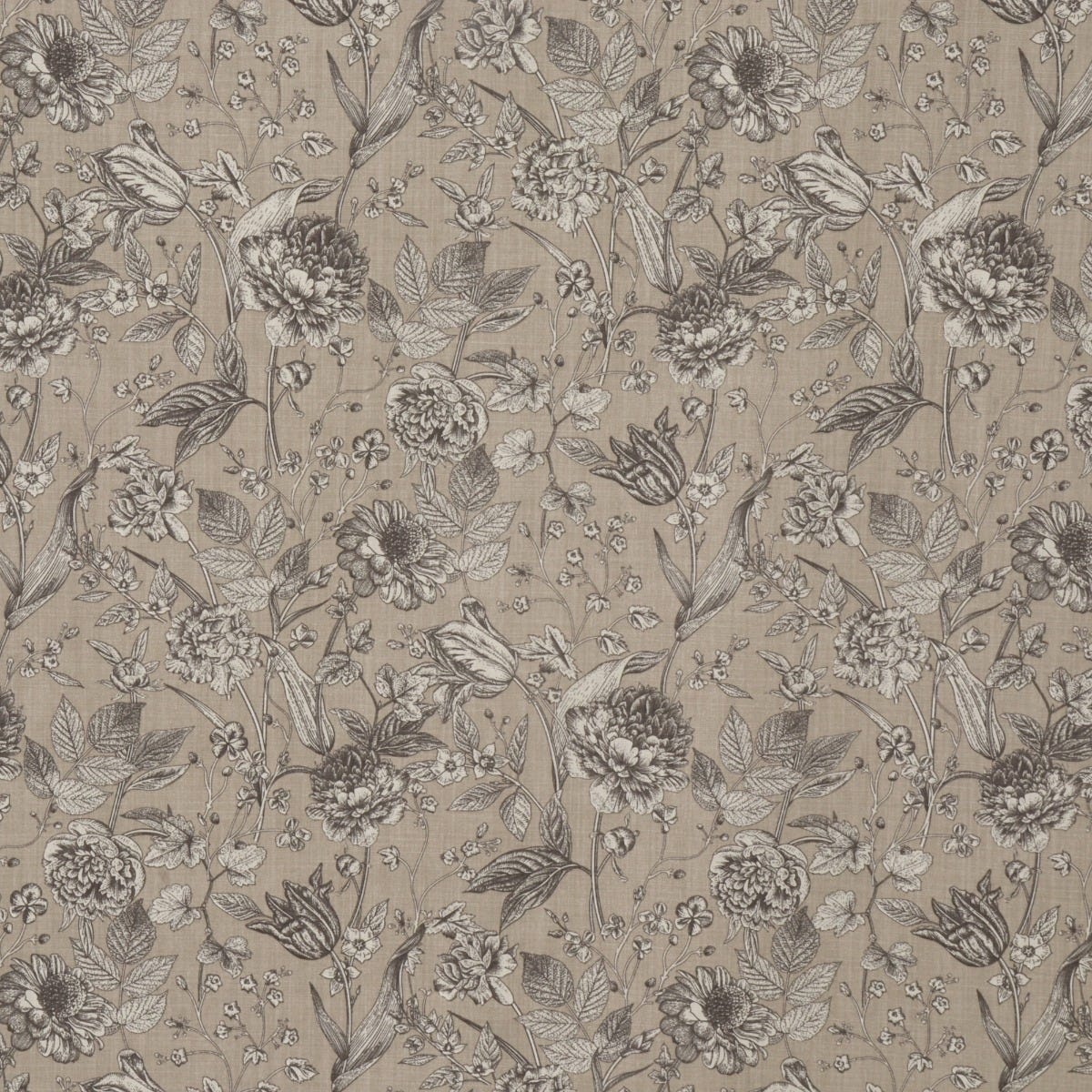 Ghislaine Floral Natural Fabric - Image 7