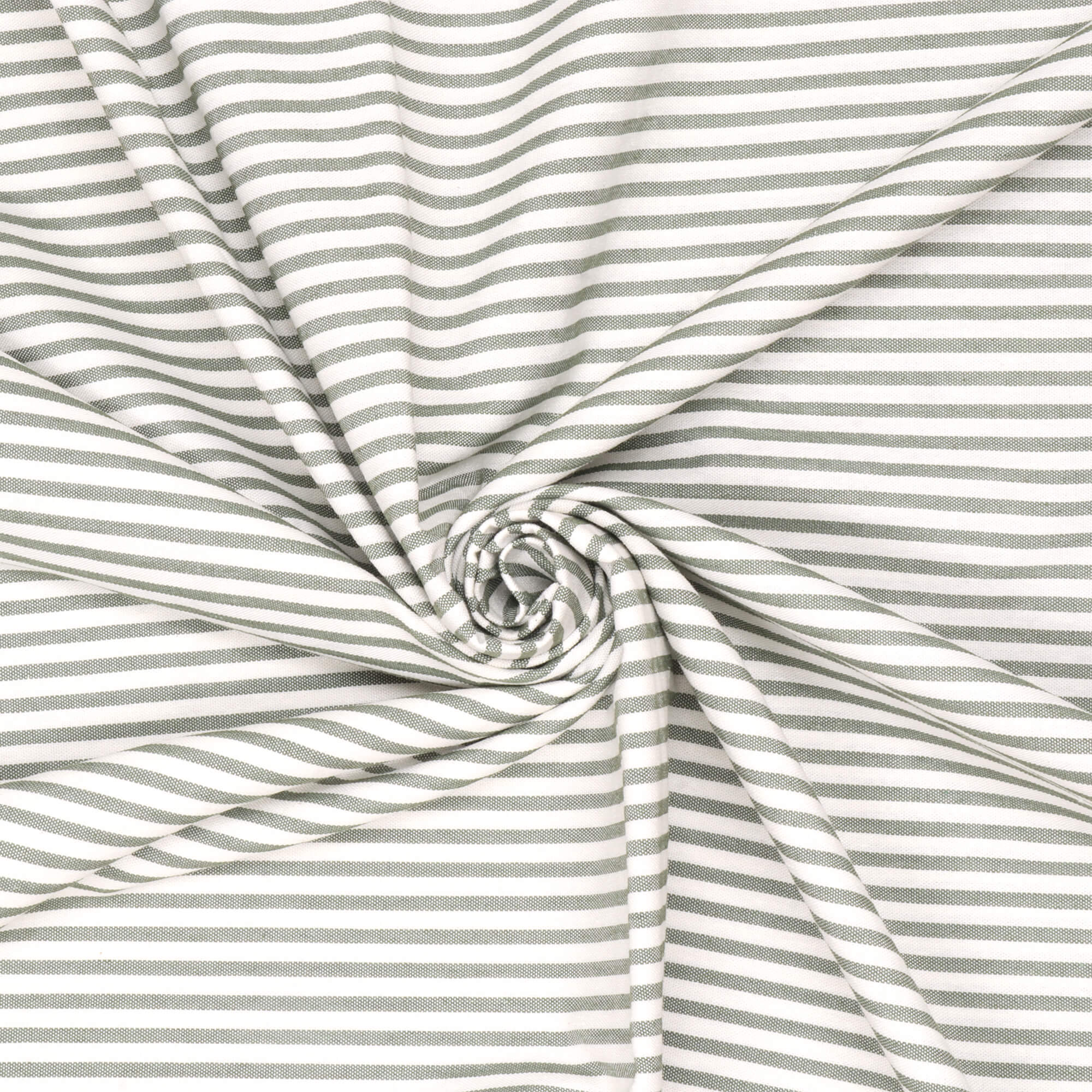 Giles Stripe Green Double Width Fabric - Image 3