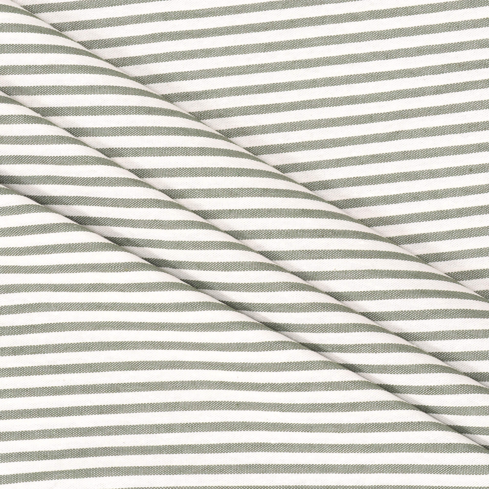 Giles Stripe Green Double Width Fabric - Image 4