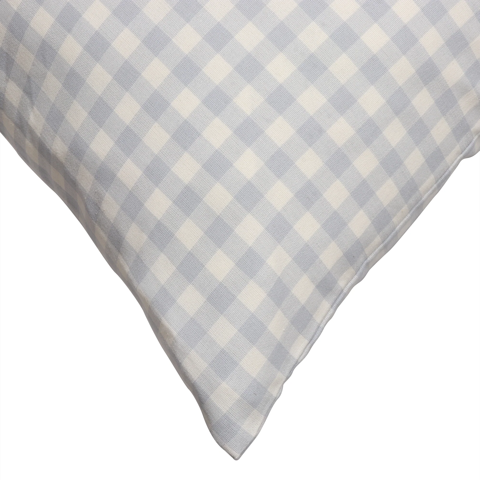 Gingham Check Blue Cushion Cover - Image 3