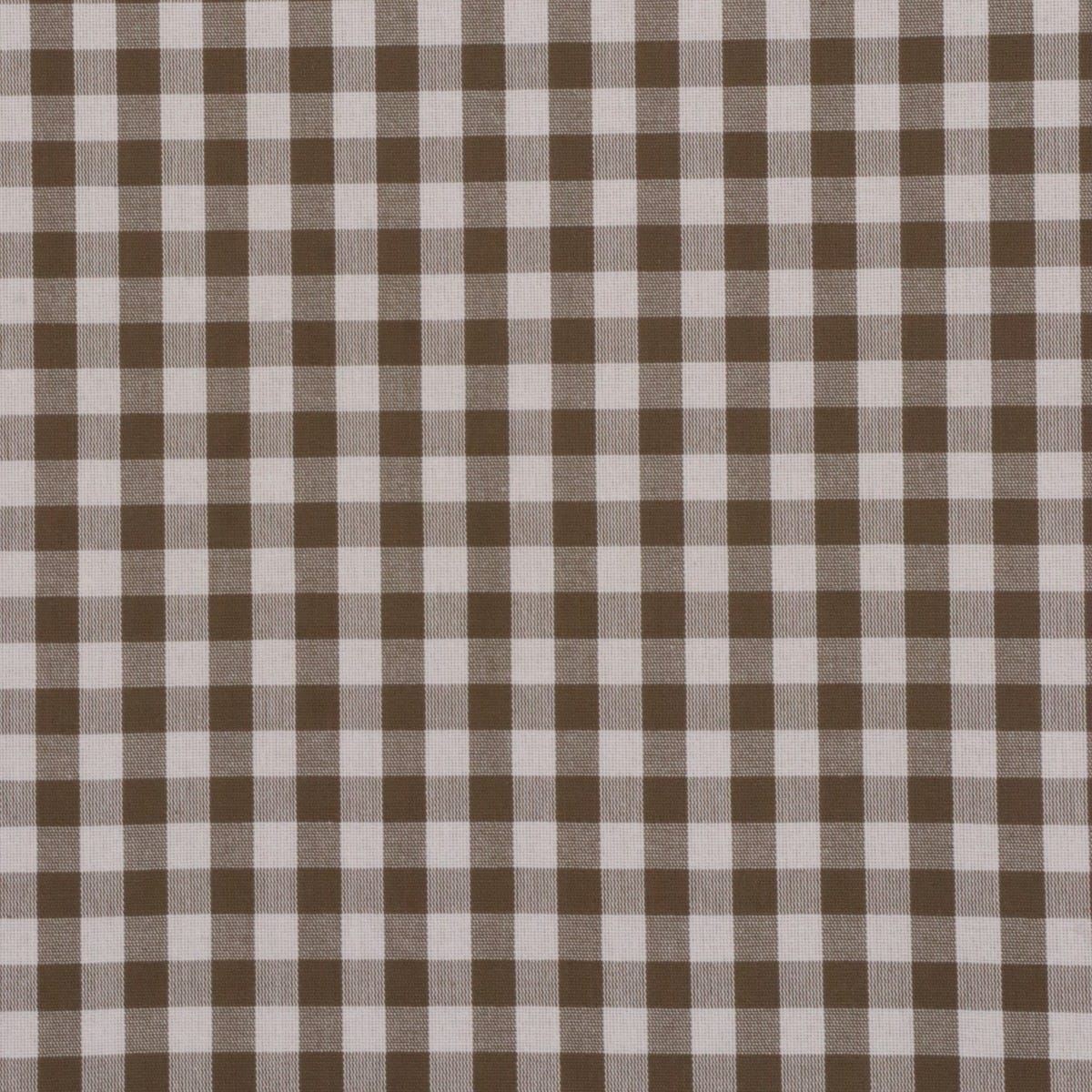 Gingham Check Fabric - Brown - Image 6