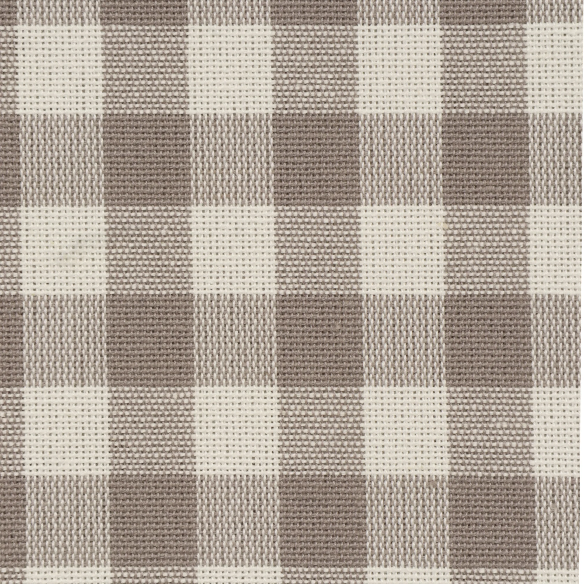 Gingham Check Fabric - Taupe - Image 6