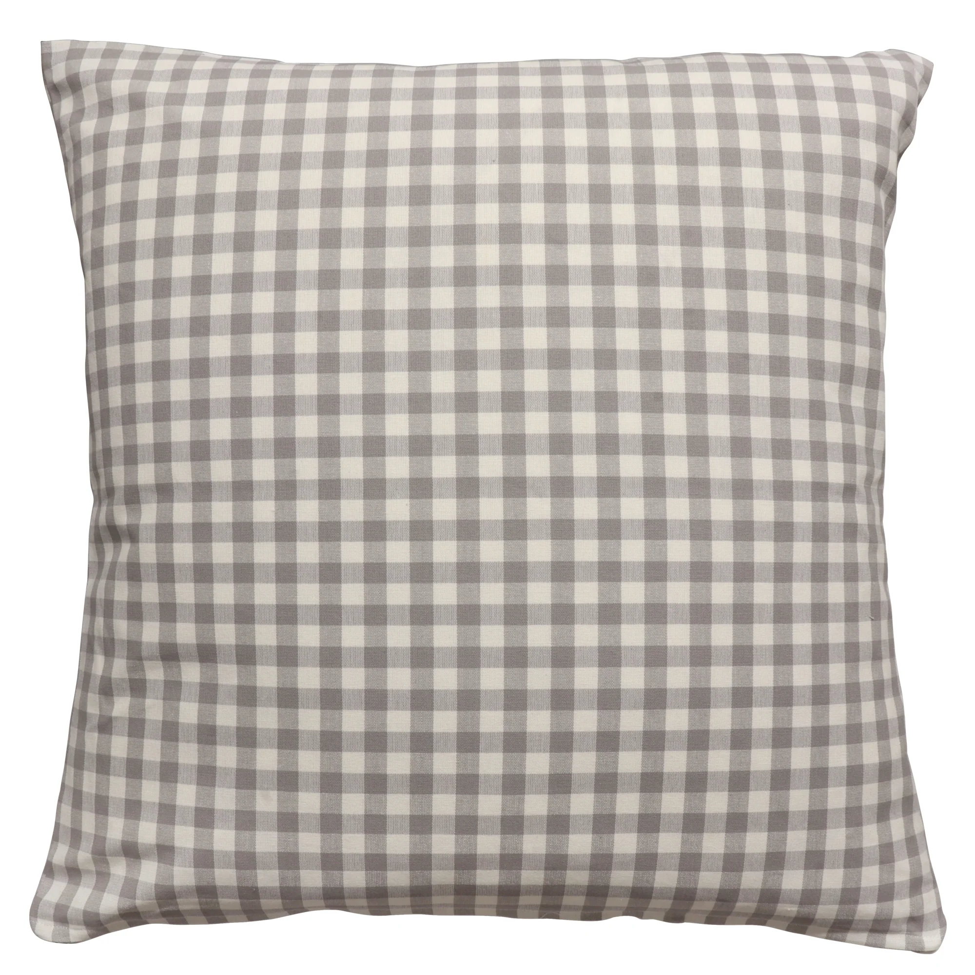 Gingham Check Grey Cushion Cover - Image 4